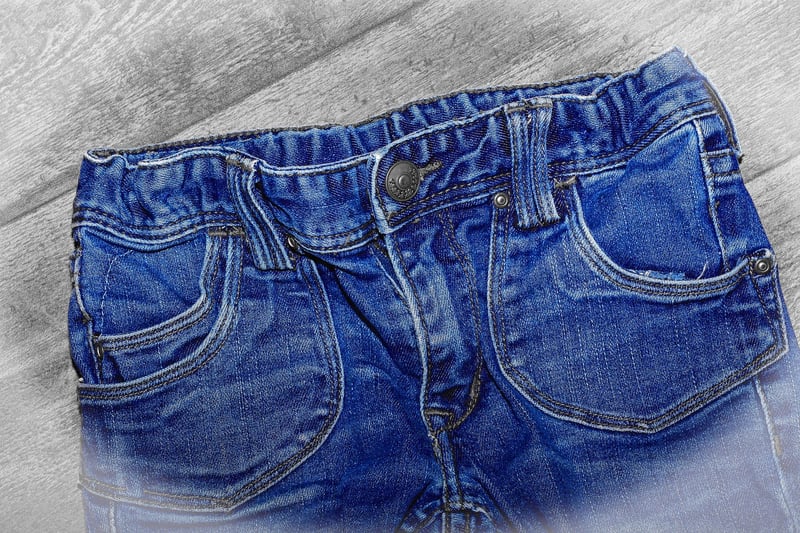 Upcycled jeans into shorts